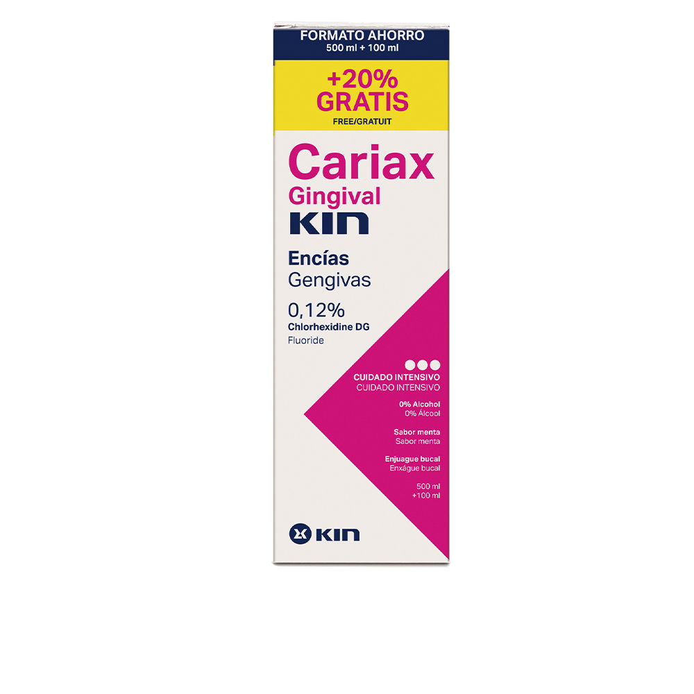 KIN : CARIAX GINGIVAL enjuague bucal 500 ml + 100 ml