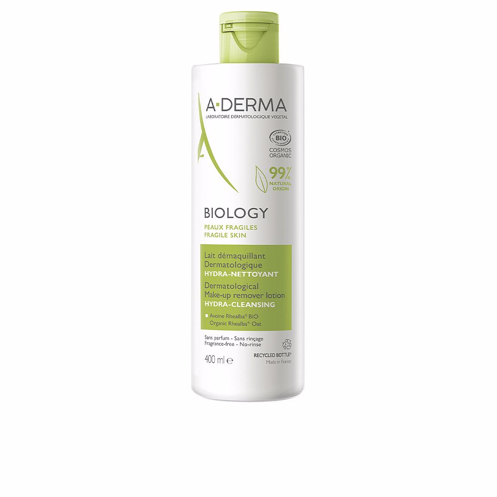 A-DERMA : BIOLOGY leche desmaquillante dermatológica 400 ml