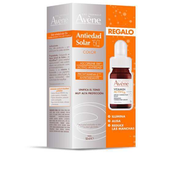 AVENE : ANTI-AGING SOLAR WITH COLOR SPF50+ LOT 2 pcs