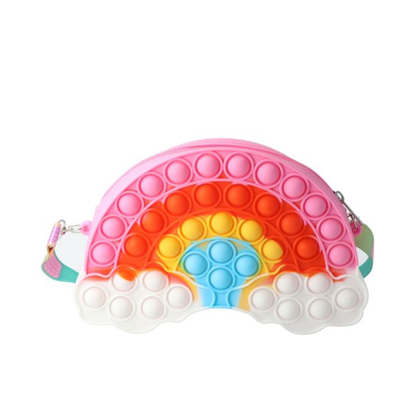 INCA : Rainbow silicone pop-it CROSSBODY BAG 21 x 14 x 3.5 cm 1 u