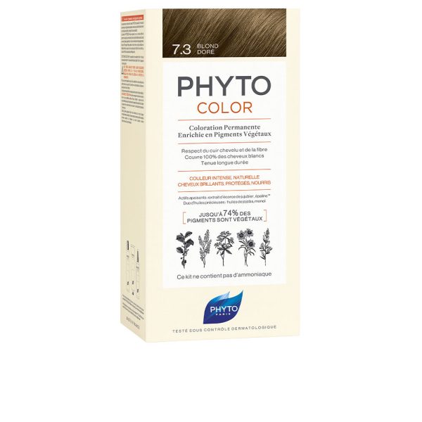 PHYTO : PHYTOCOLOR #7.3-rubio dorado 4 u