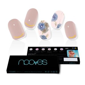 NOOVES : NAIL GEL FILMS elegant floral premium luxe #metallic 20 u