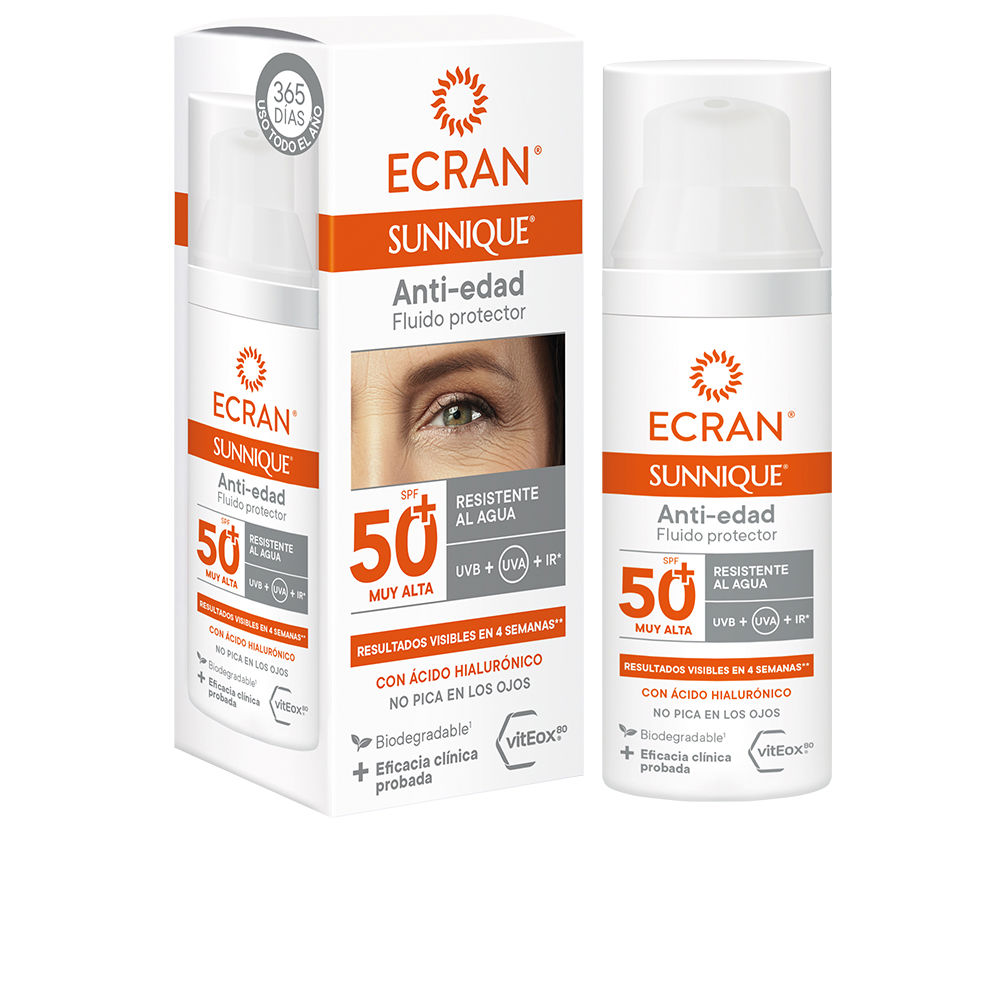 ECRAN : ECRAN SUNNIQUE anti-aging facial SPF50+ 50 ml