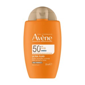 AVÈNE : SOLAIRE ULTRA FLUID MAT PERFECT universal facial sunscreen SPF 50 50 ml