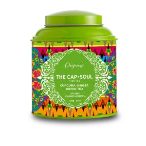 THE CAPSOUL : TÉ GRANEL verde, jengibre & cúrcuma 100 gr