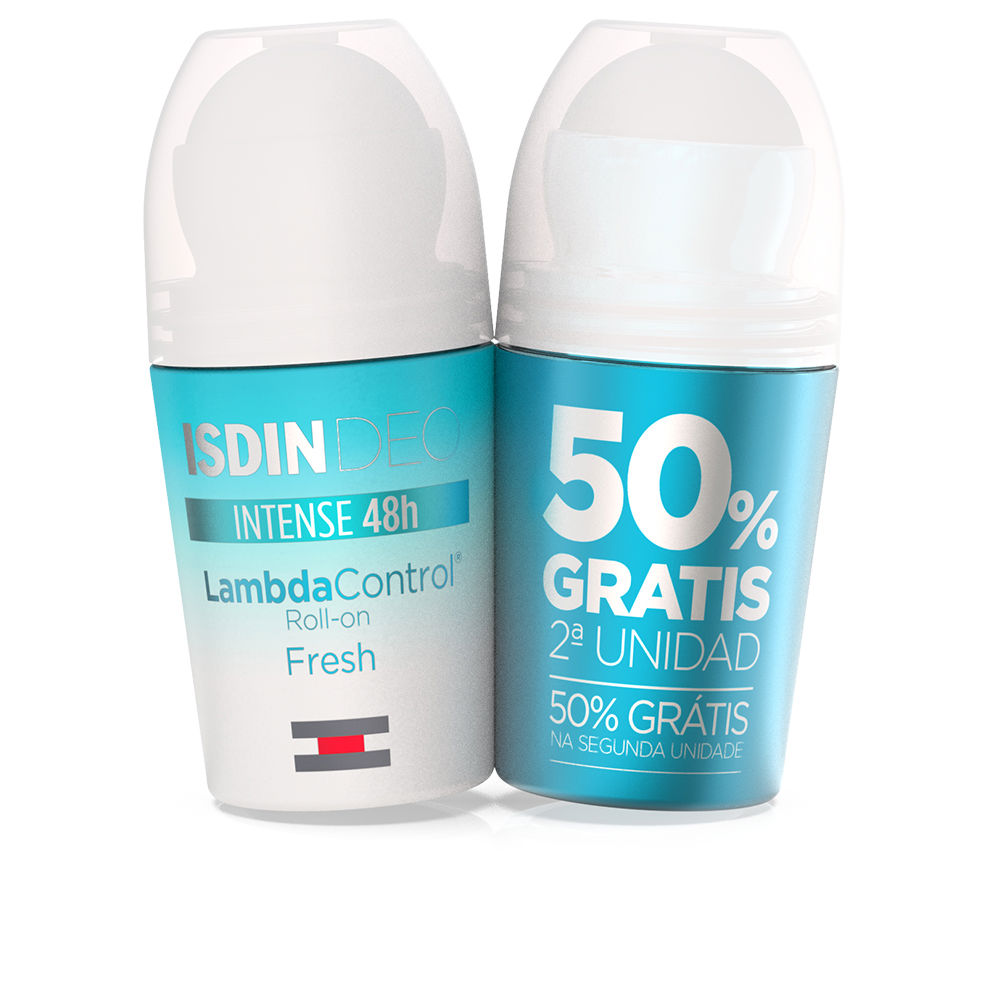 ISDIN : LAMBDA CONTROL intense 48h roll-on deodorant fresh duo 2 x 50 ml