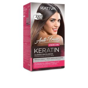 KATIVA : KERATIN ANTI-FRIZZ Brazilian straightening without ironing xtrem care 30 days 3 units