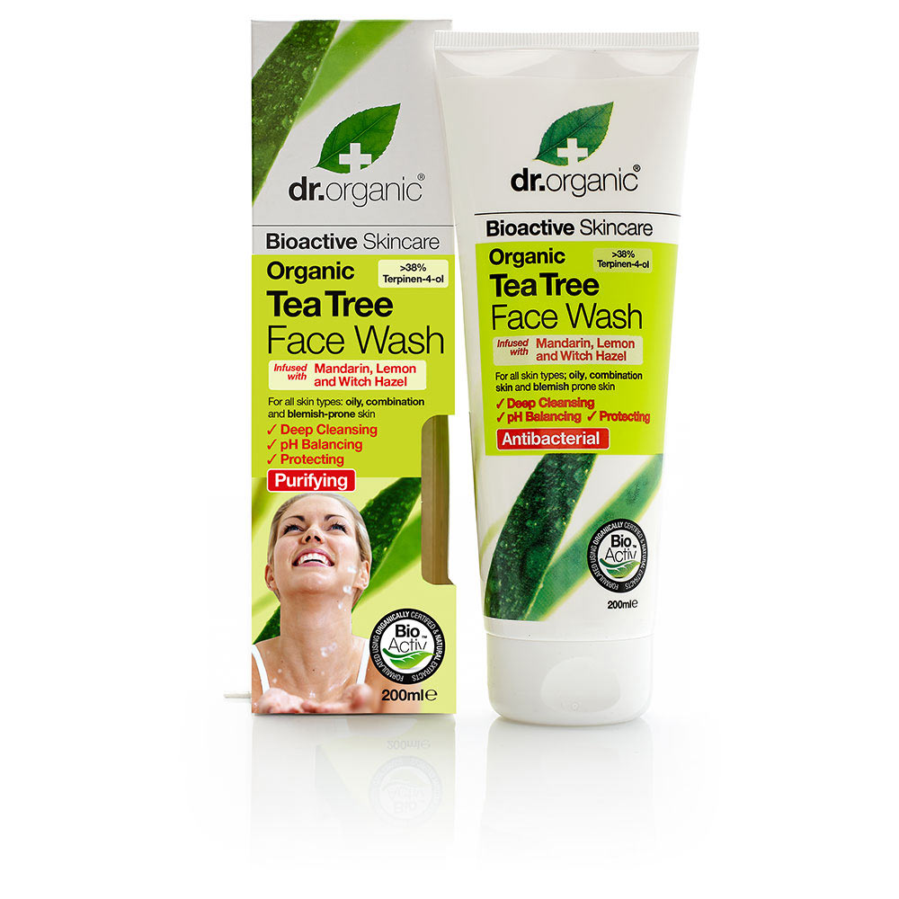 DR. ORGANIC : BIOACTIVE ORGANIC tea tree face wash 200 ml