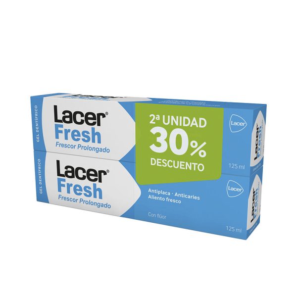 LACER : LACERFRESH TOOTHPASTE GEL PACK 2 x 125 ml