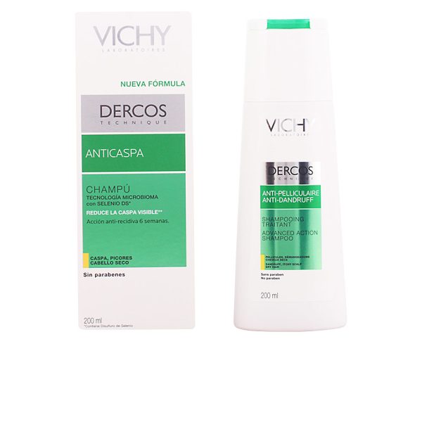 VICHY : DERCOS anti-dandruff shampoo for dry hair 200 ml