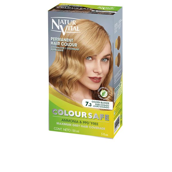 NATUR VITAL : COLOURSAFE permanent hair color #7.3 - golden blonde