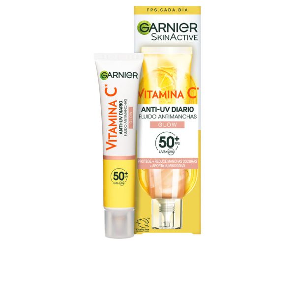 GARNIER : VITAMIN C anti-spot fluid SPF50+ #glow 40 ml