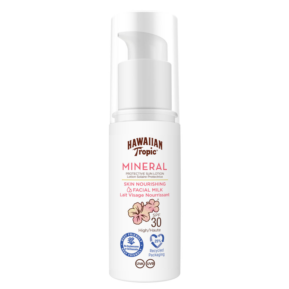 HAWAIIAN TROPIC : MINERAL facial protective milk SPF30 50 ml