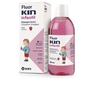 KIN : FLUORKIN INFANTIL anti-cavity mouthwash #strawberry 500 ml