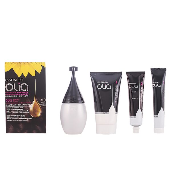 GARNIER : OLIA Coloración Permanente #5,0 Castaño Claro set