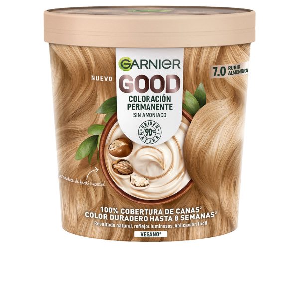 GARNIER : GOOD coloración permanente #7.0 rubio almendra 217 ml