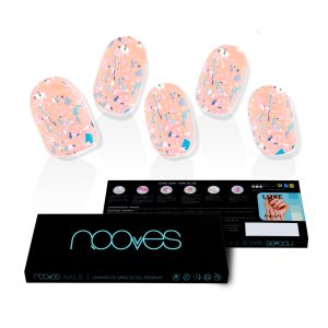 NOOVES : GEL NAILS peach galettes premium luxe #metallic 20 u
