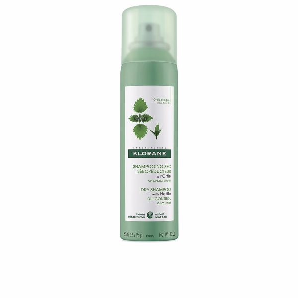 KLORANE : A LA ORTIGA champú seco seborregulador cabello graso 150 ml