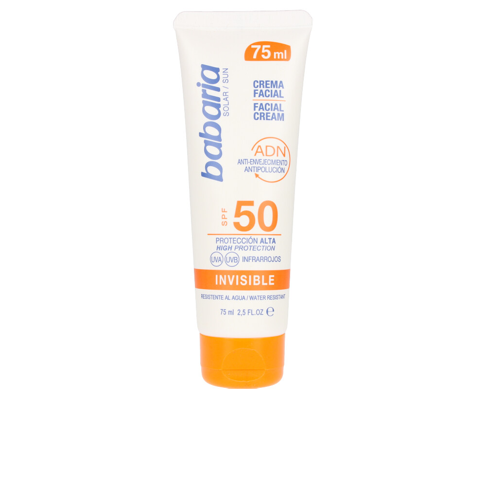BABARIA : SOLAR ADN INVISIBLE crema solar facial SPF50 75 ml