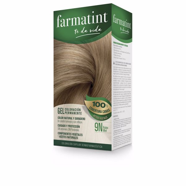 FARMATINT : FARMATINT GEL coloración permanente #9n-rubio miel 5 u