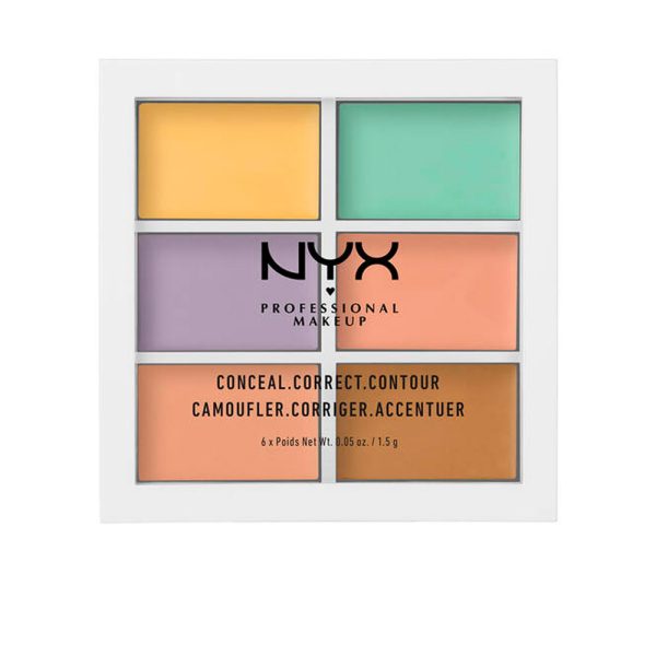 NYX PROFESSIONAL MAKE UP : CONCEAL CORRECT CONTOUR palette 6 x 1,5 gr