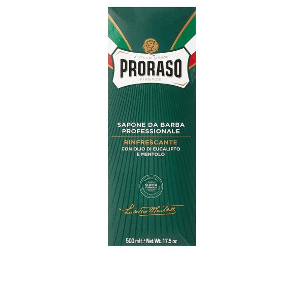 PRORASO : PROFESSIONAL eucalyptus-menthol shaving cream 500 ml