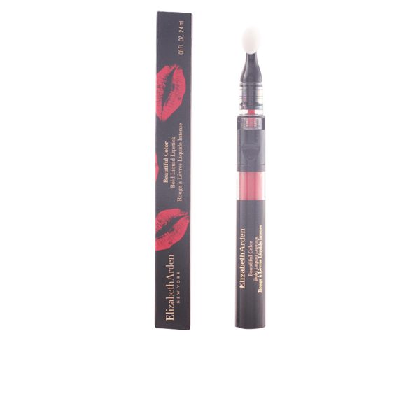 ELIZABETH ARDEN : BEAUTIFUL COLOR bold liquid lipstick #fearless red