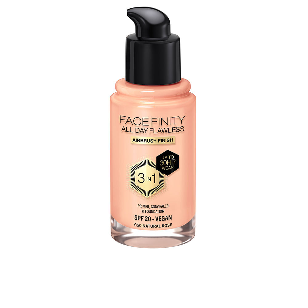 MAX FACTOR : FACEFINITY ALL DAY FLAWLESS 3 IN 1 foundation #C50-natural rose 30 ml