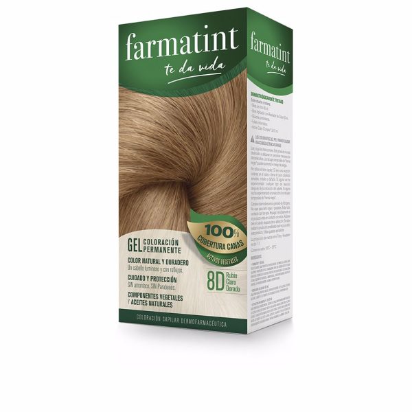 FARMATINT : FARMATINT GEL permanent color #8d-light golden blonde 5 units