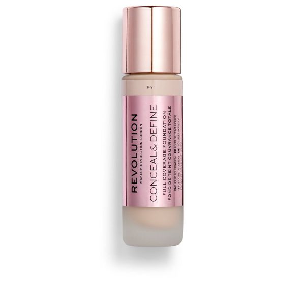 REVOLUTION MAKE UP : CONCEAL & DEFINE full coverage foundation #F4