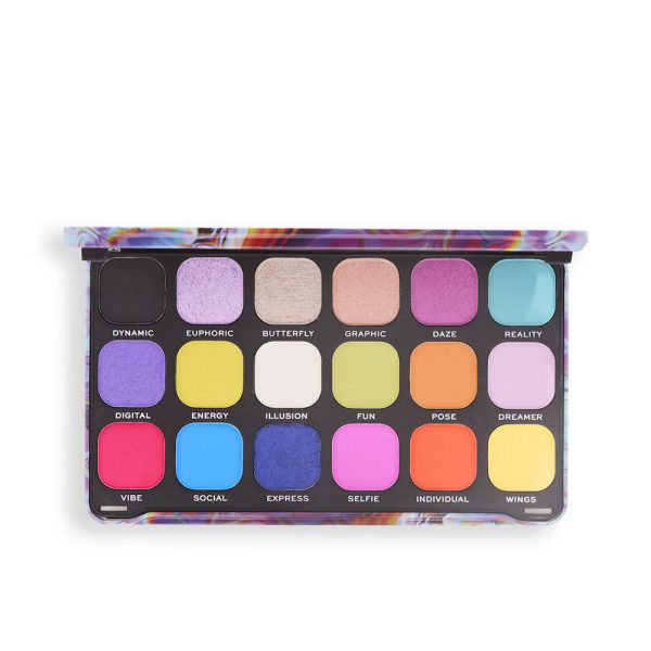 REVOLUTION MAKE UP : FOREVER FLAWLESS eyeshadow palette #Digi butterfly 1 u