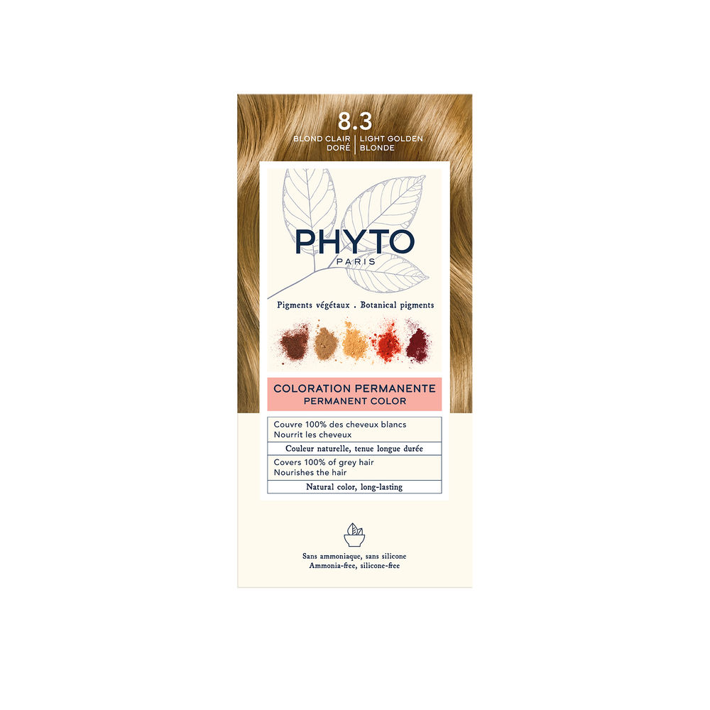 PHYTO : COLOR coloration permanent #8.3-light golden blonde 4 u