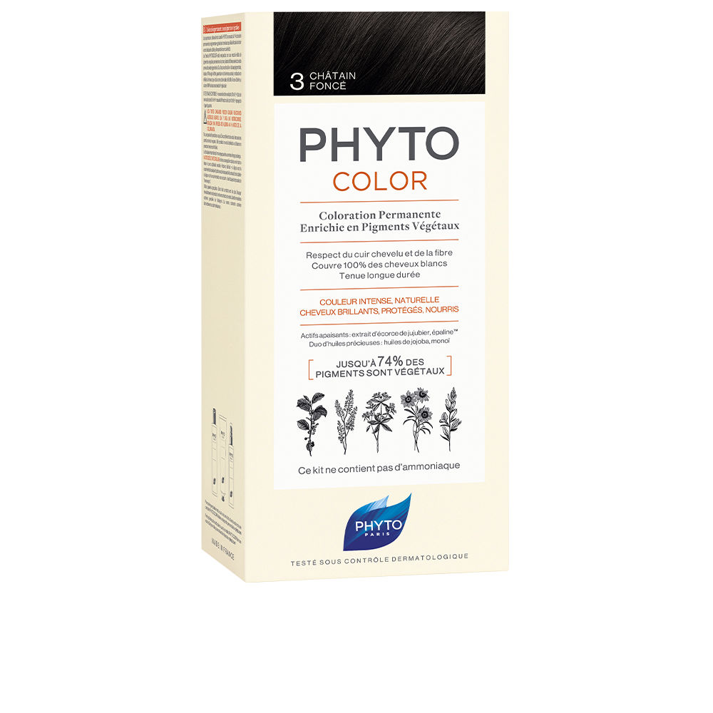 PHYTO : PHYTOCOLOR #3-castaño oscuro 4 u