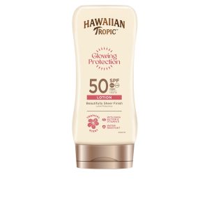 HAWAIIAN TROPIC : GLOWING PROTECTION ultra radiance sun lotion SPF50+ 180 ml