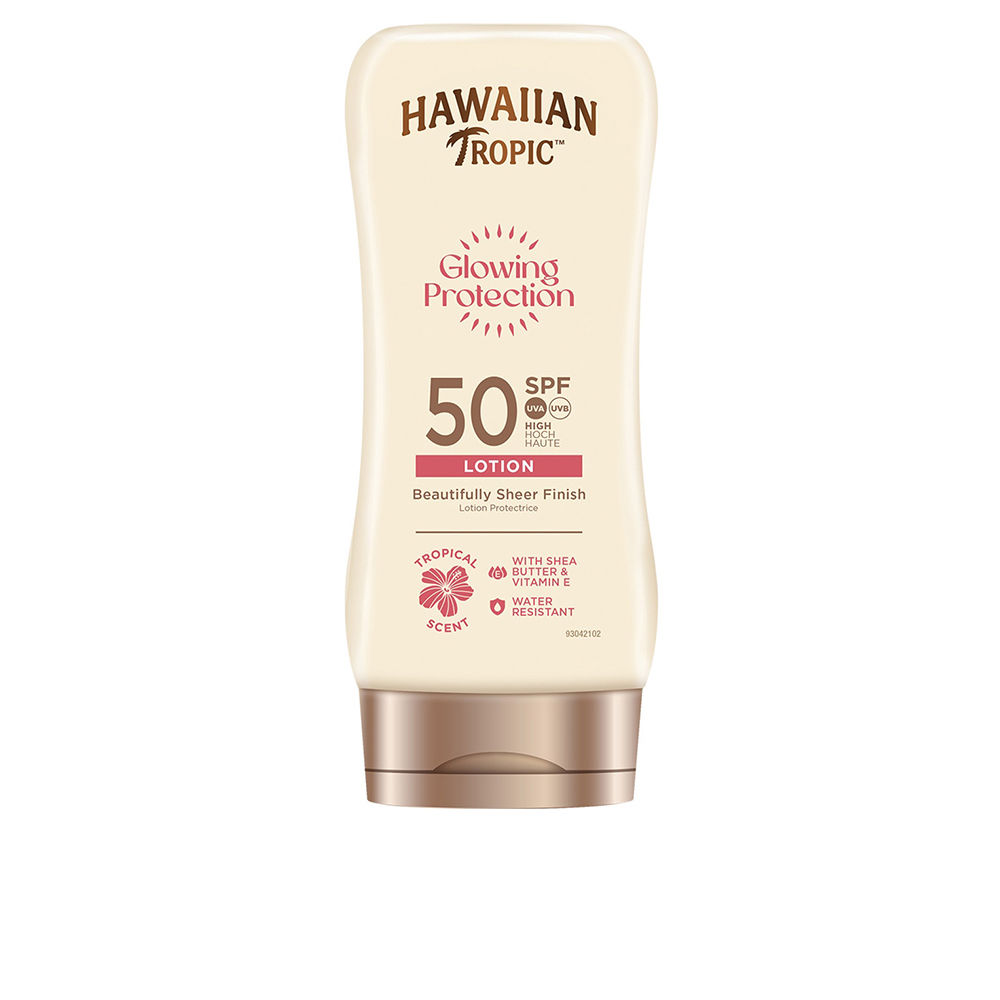 HAWAIIAN TROPIC : GLOWING PROTECTION ultra radiance sun lotion SPF50+ 180 ml