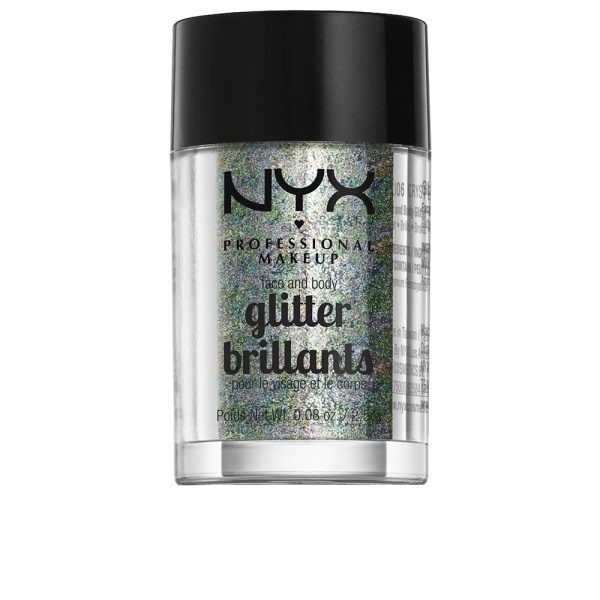 NYX PROFESSIONAL MAKE UP : GLITTER BRILLANTS face and body #crystal