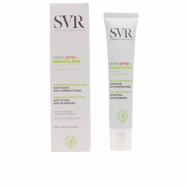 SVR LABORATOIRE DERMATOLOGIQUE : SEBIACLEAR crème SPF50 40 ml