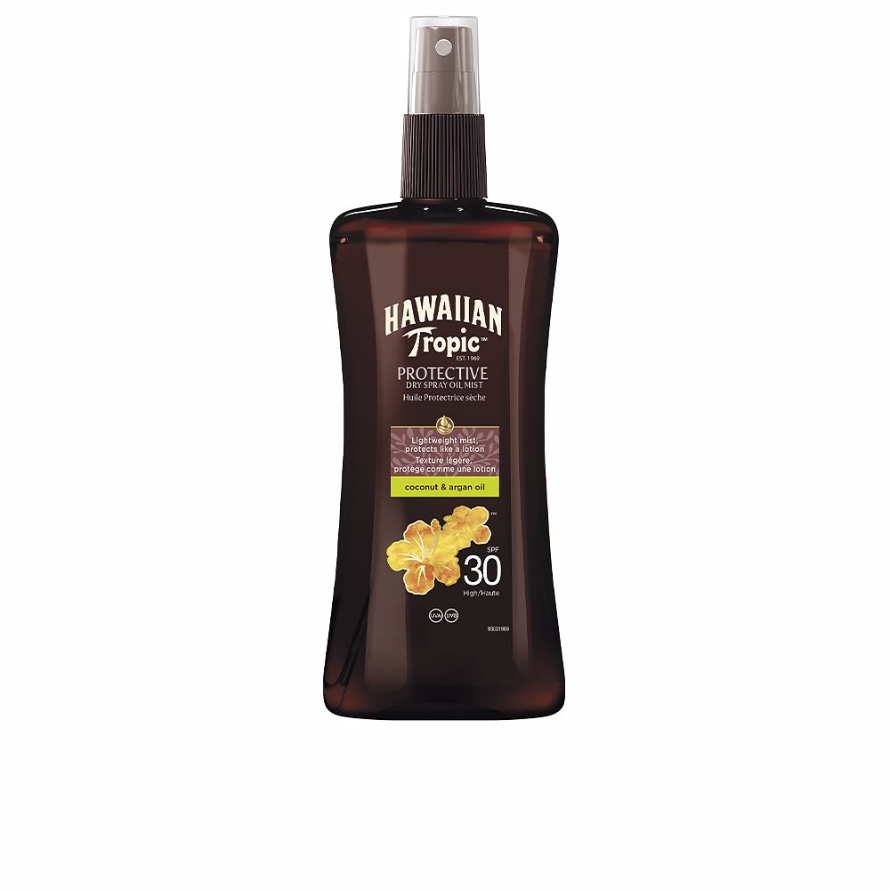 HAWAIIAN TROPIC : COCONUT & ARGAN dry oil SPF30 spray 200 ml