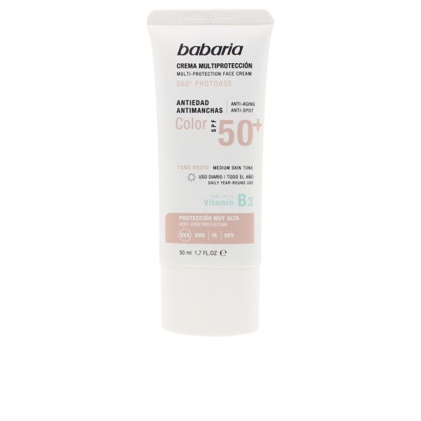 BABARIA : SOLAR MULTIPROTECCION crema antimanchas color SPF50+ 50 ml
