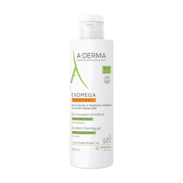 A-DERMA : EXOMEGA CONTROL emollient foaming gel 500 ml