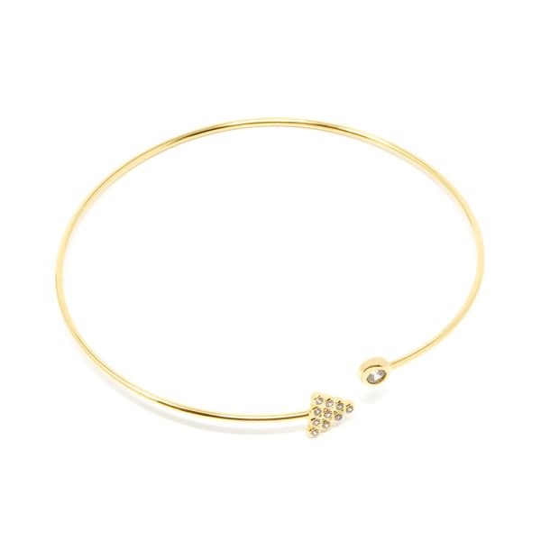 SHABAMA : RIGID CONEY bracelet #shiny gold 1 u