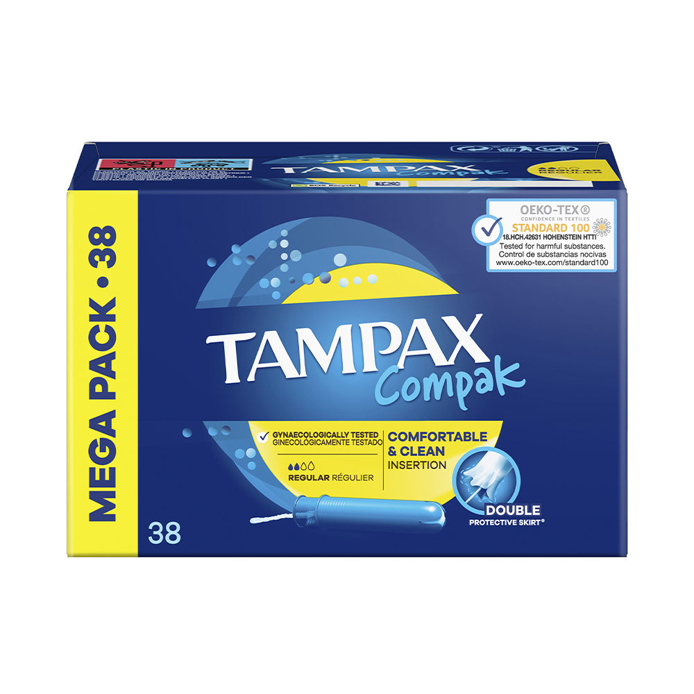 TAMPAX : TAMPAX COMPAK tampón regular 38 u