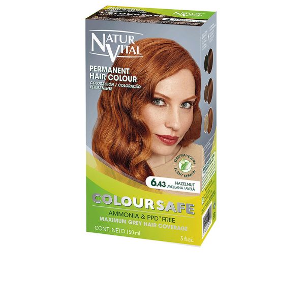 NATUR VITAL : COLOURSAFE tinte permanente #6.43-avellana
