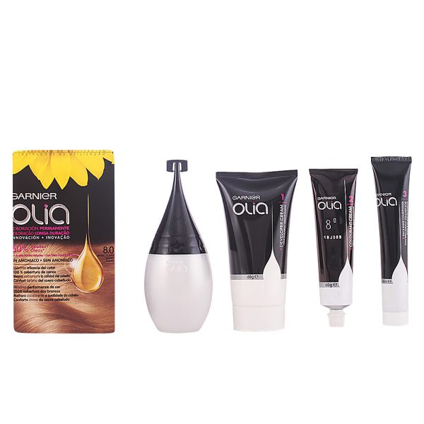 GARNIER : OLIA Coloración Permanente #8,0 Rubio Claro set