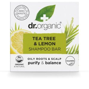 DR. ORGANIC : TEA TREE AND LEMON solid shampoo 75 gr
