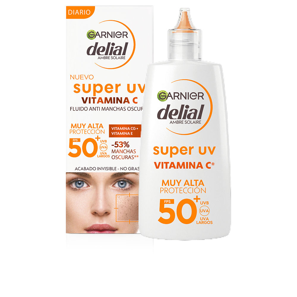 GARNIER : DELIAL SUPER UV vitamina C anti-manchas SPF50+ 62,65 ml