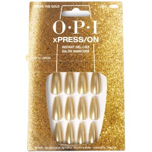 OPI : OPI xPRESS/ON Artificial Nails Nail Art #Break the Gold 30 u