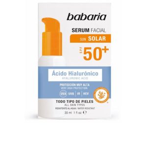 BABARIA : SOLAR HYALURONIC ACID facial serum SPF50+ 30 ml