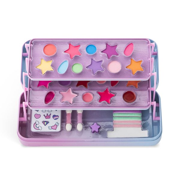 MARTINELIA : LITTLE UNICORN TIN CASE 3 LEVELS LOT 29 pcs