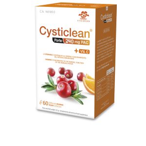 CYSTICLEAN : CYSTICLEAN FORTE with PAC and Vit C and Cranberry capsules 60 u